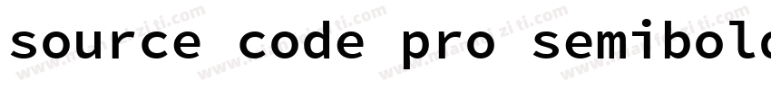 source code pro semibold字体转换